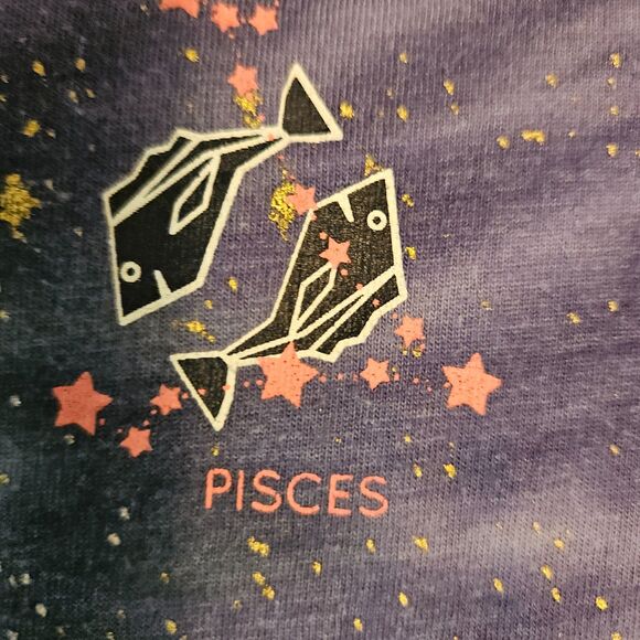 Cosmic Astrology Themed Graphic Tee - Junior Size 3/5 (S) - Picture 13 of 16